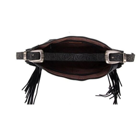 MW1272G-918 Montana West Floral Tooled Concealed Carry Hobo - Picture 13 of 16